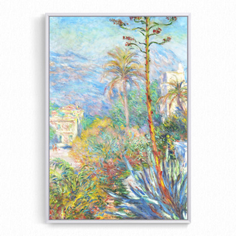 Spring in River Wall Decor Farmhouse Picturesque Scenery Canvas Art in Light Color Clearhalo 'Art Gallery' 'Canvas Art' 'Country Art Gallery' 'French Country' 'Rustic' Arts' 1656810