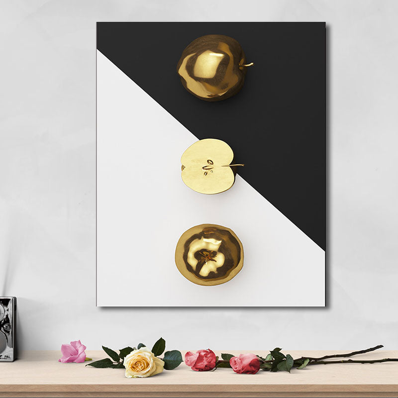 Geometric Canvas Wall Art Nordic Style Tasty Fruit Print Wall Decor in Bright Color Clearhalo 'Arts' 'Canvas Art' 1657060