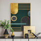 Glam Metal Wall Art Decor Bright Color Abstract Patterned Canvas for Living Room Green Clearhalo 'Arts' 'Canvas Art' 1657081