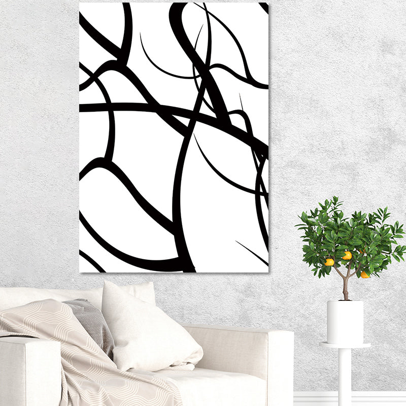 Charcoal Drawings Abstract Pattern Art Minimalism Canvas Textured Painting in White White Design 2 Clearhalo 'Art Gallery' 'Canvas Art' 'Contemporary Art Gallery' 'Contemporary Art' 'Minimalism' 'Minimalist Art Gallery' 'Scandinavian' Arts' 1657125