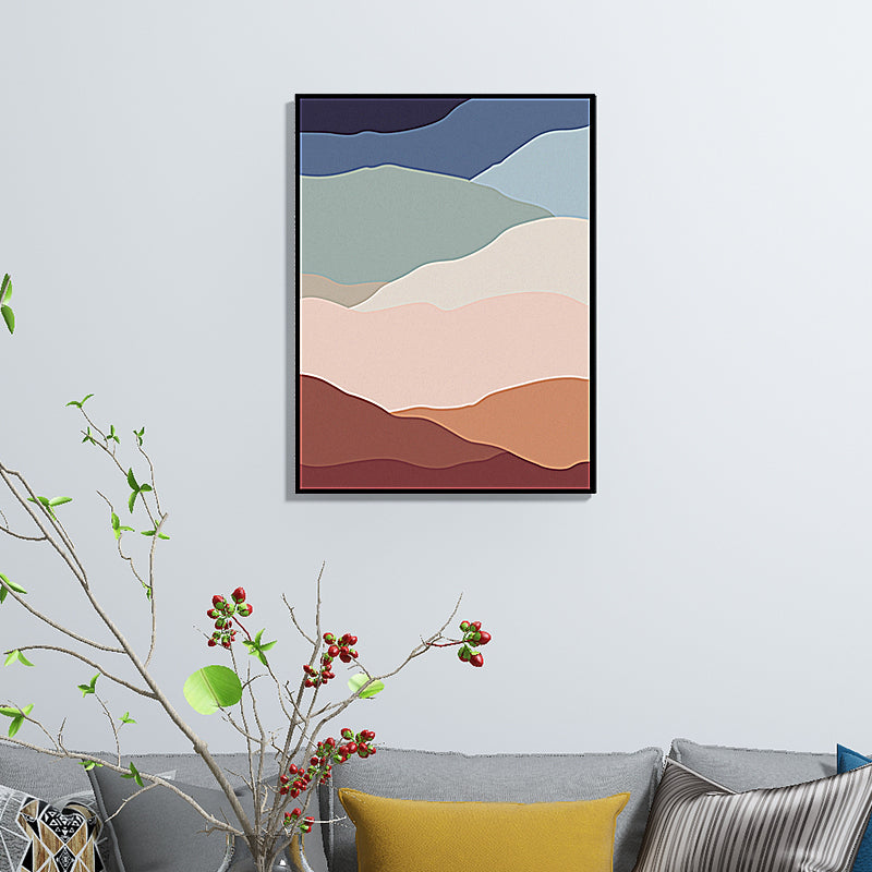 Abstract Pattern Wall Decor Pastel Color Canvas Art Prints Textured for Living Room Clearhalo 'Arts' 'Canvas Art' 1657229