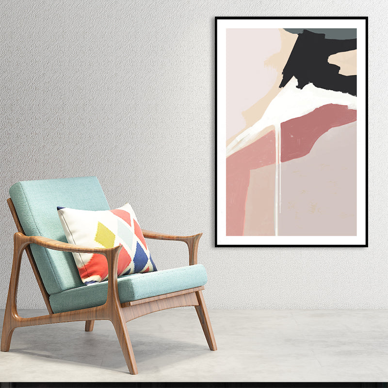 Scandinavian Canvas Print Pink Abstract Pattern Wall Art for Living Room (Multiple Sizes Available) Clearhalo 'Arts' 'Canvas Art' 1657232