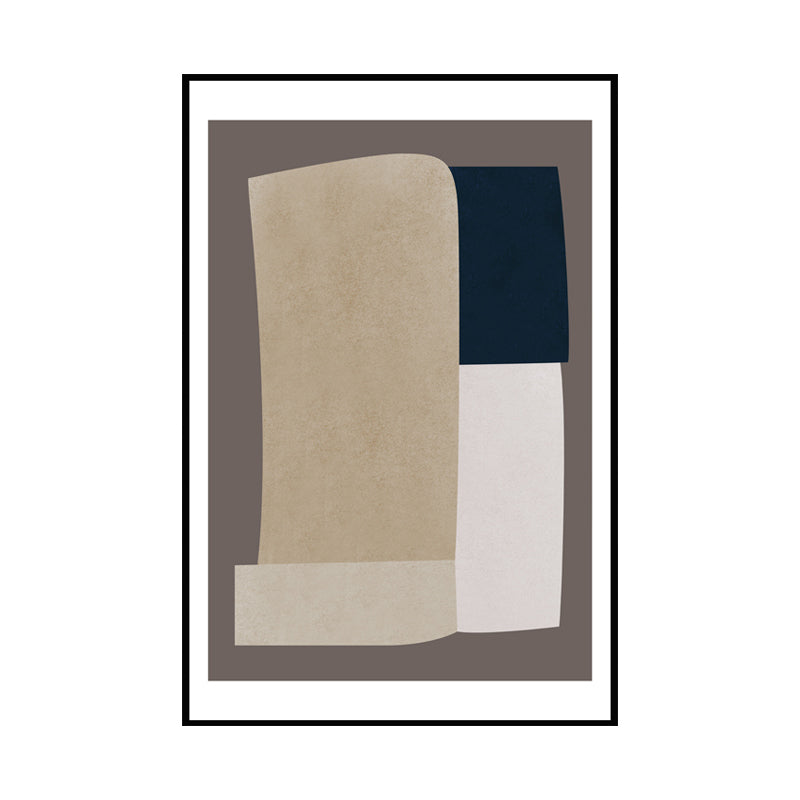 Mid-Century Modern Abstract Painting Dark Color Textured Wall Art Decor for Bedroom Clearhalo 'Art Gallery' 'Canvas Art' 'Industrial' 'Mid-Century Modern' 'Minimalist Art Gallery' Arts' 1657241