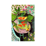 Henri Matisse Goldfish Painting Canvas Childrens Art Textured Wall Decor in Green for Bedroom Clearhalo 'Art Gallery' 'Canvas Art' 'Kids' Arts' 1657259