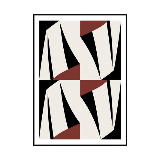 Scandinavian Abstract Wall Art Decor White Canvas Print for Living Room, Multiple Size Clearhalo 'Arts' 'Canvas Art' 1657280