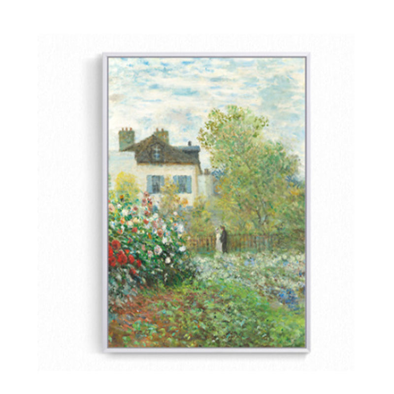 Stunning Nature Scenery Painting for Bedroom Country Landscape Wall Art in Green Clearhalo 'Art Gallery' 'Canvas Art' 'Country Art Gallery' 'French Country' 'Rustic' Arts' 1657367