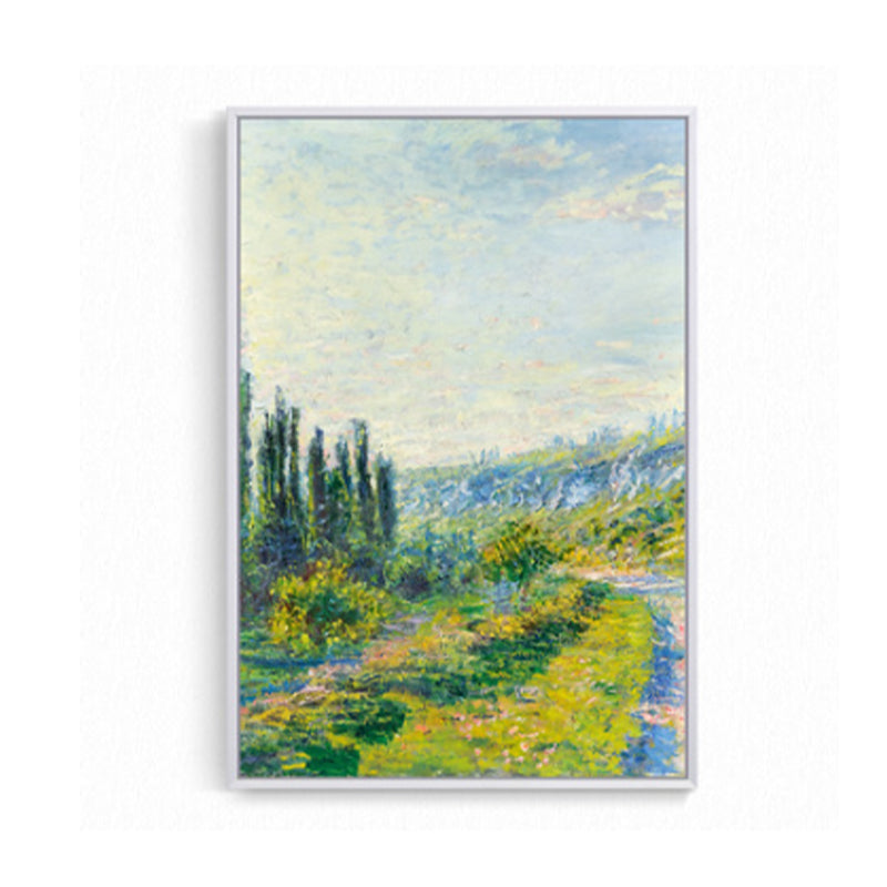 Stunning Nature Scenery Painting for Bedroom Country Landscape Wall Art in Green Clearhalo 'Art Gallery' 'Canvas Art' 'Country Art Gallery' 'French Country' 'Rustic' Arts' 1657374