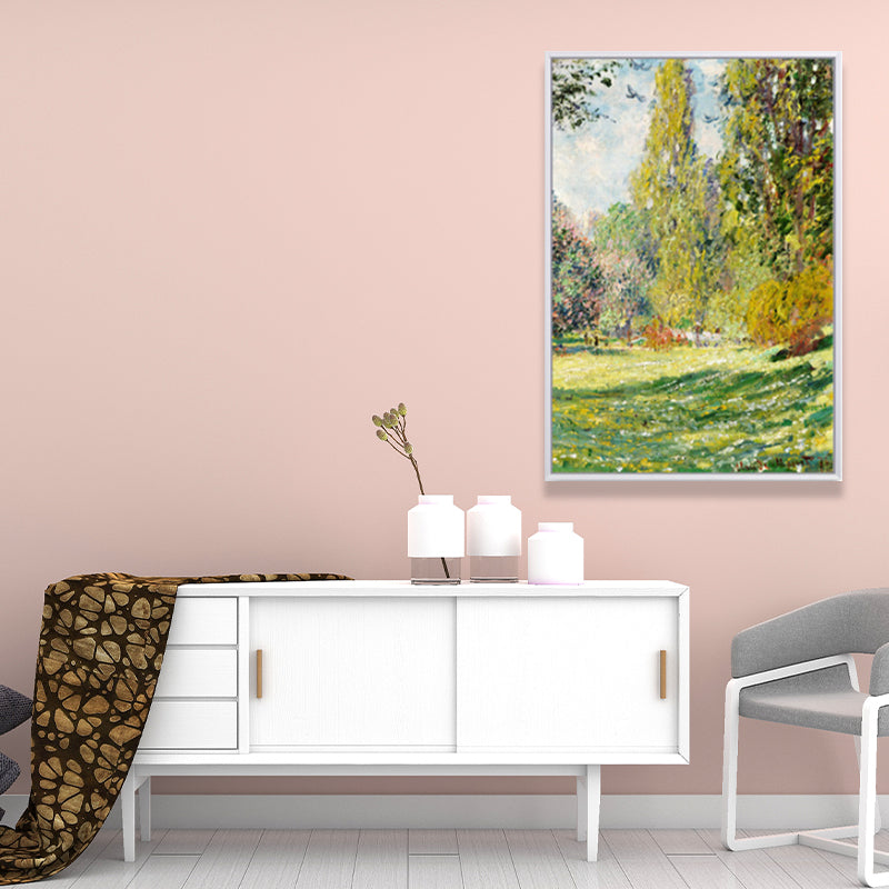 Stunning Nature Scenery Painting for Bedroom Country Landscape Wall Art in Green Green Design 3 Clearhalo 'Art Gallery' 'Canvas Art' 'Country Art Gallery' 'French Country' 'Rustic' Arts' 1657375