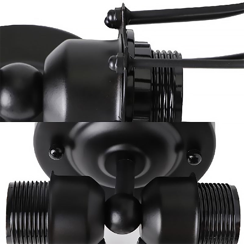 Metal Bulb Shaped Wall Mount Light with Cage Shade Industrial Vintage 1/2-Light Restaurant Wall Sconce in Black/Nickel Clearhalo 'Art deco wall lights' 'Cast Iron' 'Glass' 'Industrial wall lights' 'Industrial' 'Middle century wall lights' 'Modern' 'Rustic wall lights' 'Tiffany' 'Traditional wall lights' 'Wall Lamps & Sconces' 'Wall Lights' Lighting' 165738