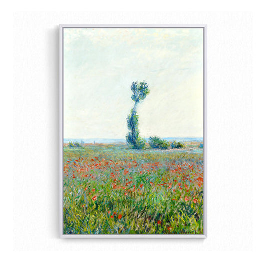 Canvas Green Art Print Farmhouse Monet Blooming Flower Field Painting Wall Decor Clearhalo 'Art Gallery' 'Canvas Art' 'Country Art Gallery' 'French Country' 'Rustic' Arts' 1657433