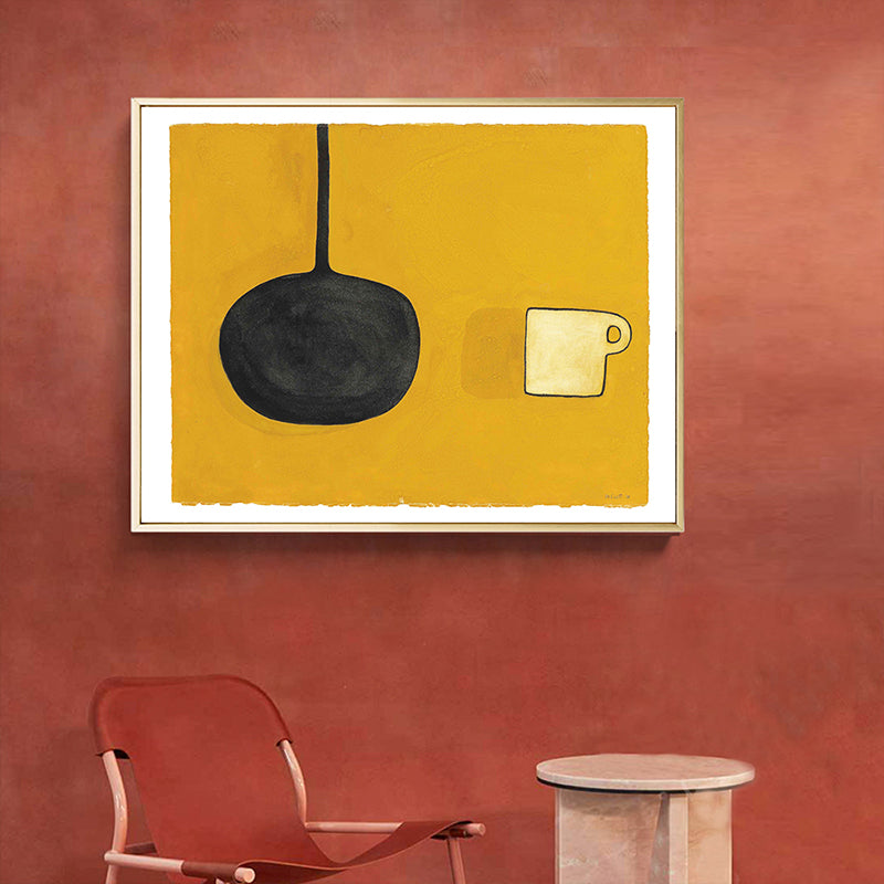 Soft Color Food Painting Canvas Textured Minimalistic Child Bedroom Wall Art Clearhalo 'Art Gallery' 'Canvas Art' 'Kids' Arts' 1657590