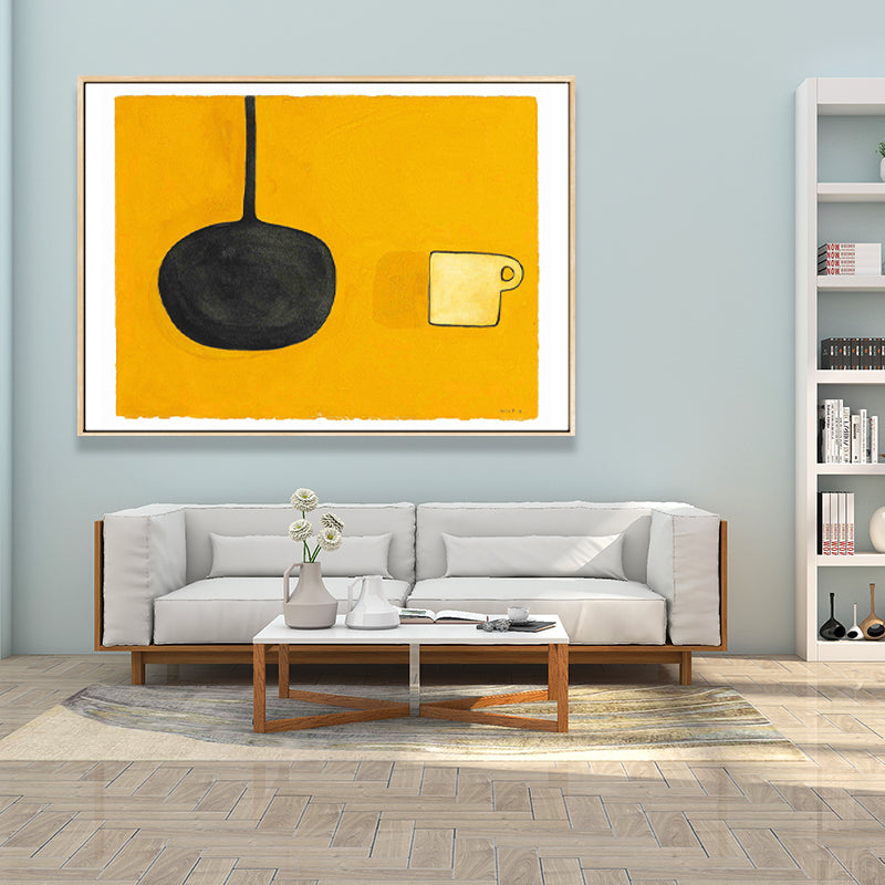 Soft Color Food Painting Canvas Textured Minimalistic Child Bedroom Wall Art Clearhalo 'Art Gallery' 'Canvas Art' 'Kids' Arts' 1657591