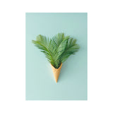 Plant Bouquet Art Print Nordic Canvas Wall Decor in Pastel Color, Textured Surface Clearhalo 'Arts' 'Canvas Art' 1657679