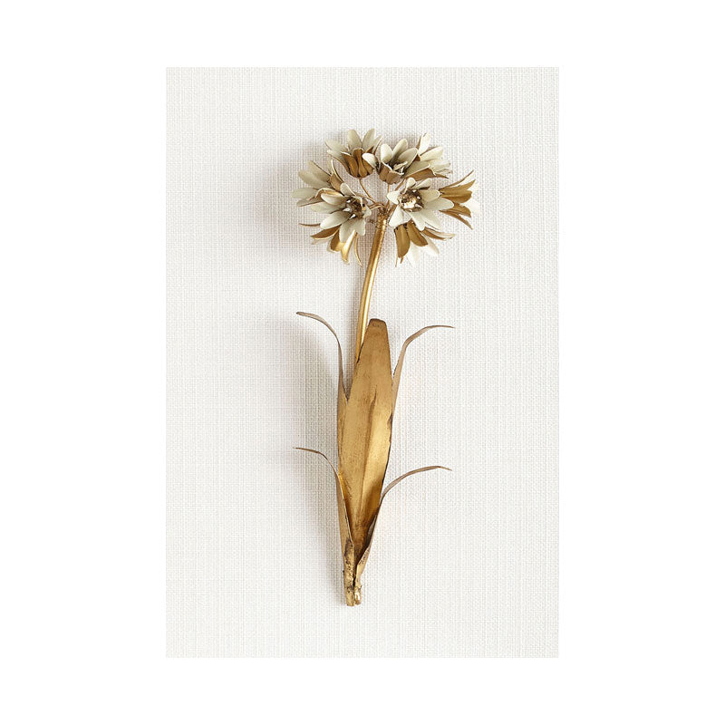 Gold Nordic Canvas Art Branch of Blooming Flower Wall Decoration for Living Room Clearhalo 'Arts' 'Canvas Art' 1657783