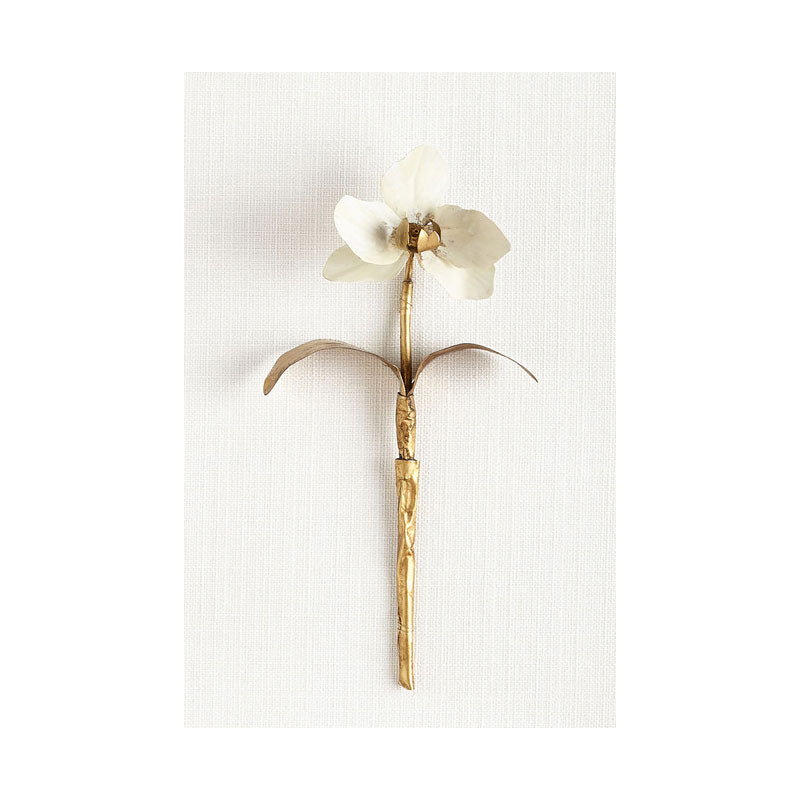 Gold Nordic Canvas Art Branch of Blooming Flower Wall Decoration for Living Room Clearhalo 'Arts' 'Canvas Art' 1657787