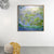 Picturesque Lotus Pond Canvas Art for Living Room Scenery Painting in Bright Color Blue Clearhalo 'Art Gallery' 'Canvas Art' 'Traditional' Arts' 1657799
