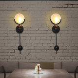 1 Lights Wall Mount Light with Clear Glass Disk Post Modern Wall Lighting for Kitchen Clear Clearhalo 'Cast Iron' 'Glass' 'Industrial wall lights' 'Industrial' 'Middle century wall lights' 'Modern' 'Tiffany' 'Traditional wall lights' 'Wall Lamps & Sconces' 'Wall Lights' Lighting' 165785