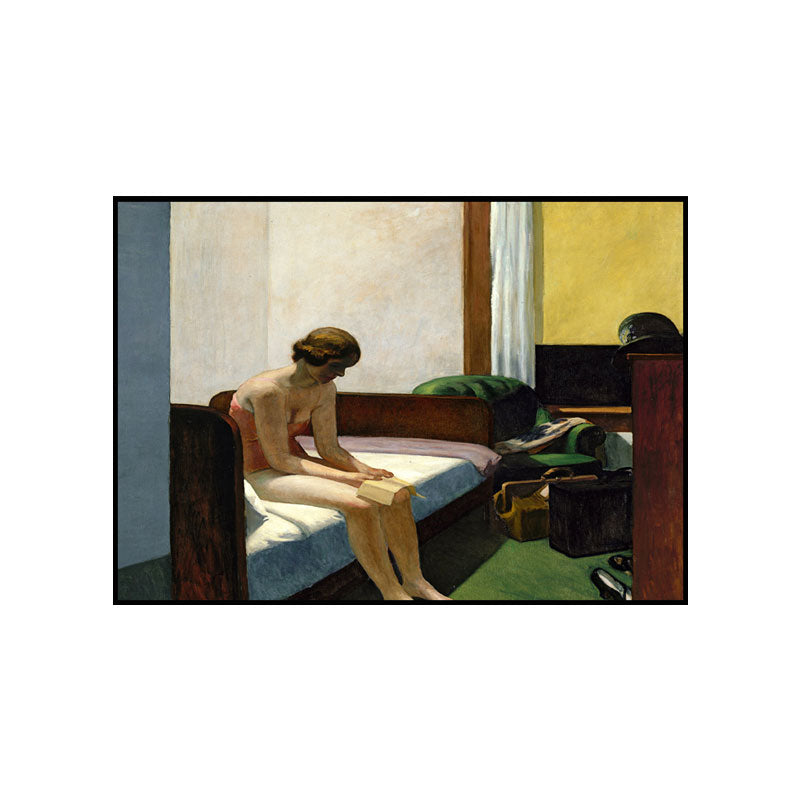 Edward Hotel Room Painting in Yellow-Brown Traditional Canvas Art for Girls Bedroom Clearhalo 'Art Gallery' 'Canvas Art' 'Traditional' Arts' 1657868