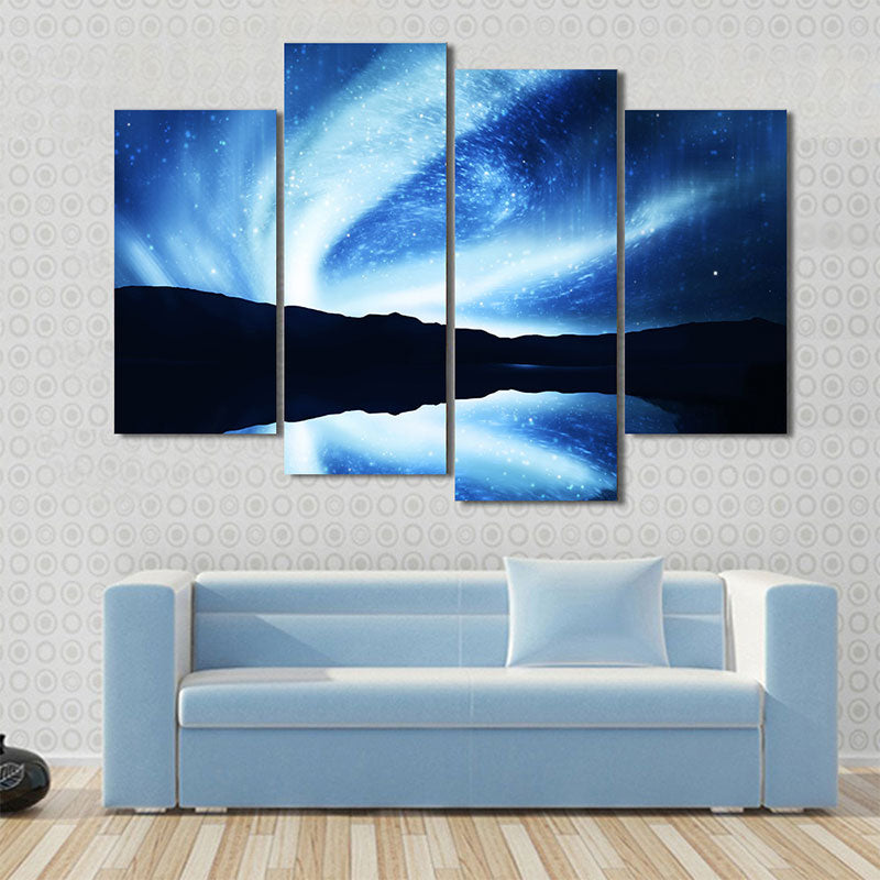 Kids Style Stars Spiral Paintings Dining Room Wall Art Decor in Blue, Multiple Sizes Blue Design 1 Clearhalo 'Art Gallery' 'Canvas Art' 'Kids' Arts' 1658278