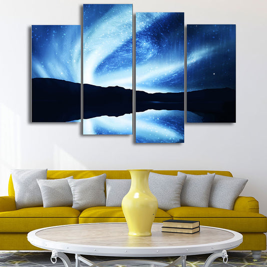 Kids Style Stars Spiral Paintings Dining Room Wall Art Decor in Blue, Multiple Sizes Clearhalo 'Art Gallery' 'Canvas Art' 'Kids' Arts' 1658281