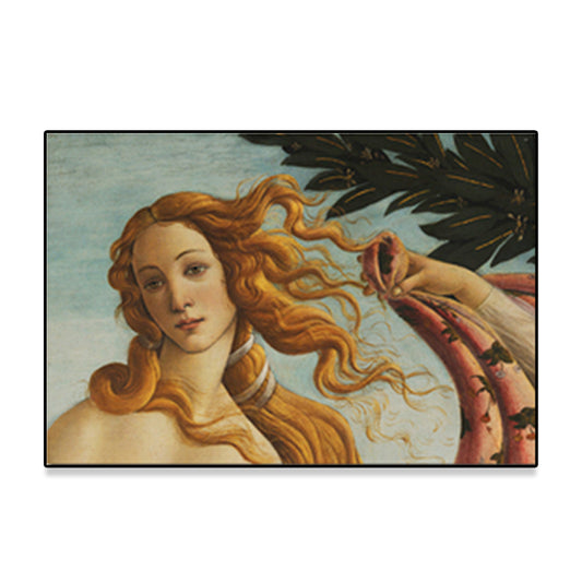 Religious Birth of Venus Painting Traditional Textured Canvas Wall Art in Yellow Clearhalo 'Arts' 'Canvas Art' 1658534