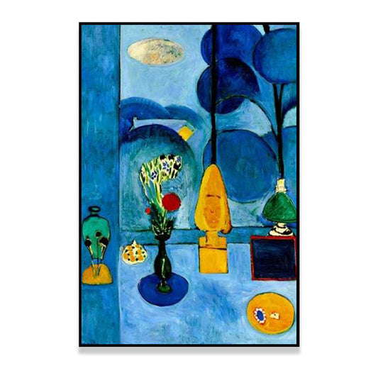 Blue Childrens Art Canvas Print Henri Matisse Pot Painting Wall Decor for Kids Room Clearhalo 'Art Gallery' 'Canvas Art' 'Kids' Arts' 1658588