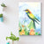 Birds and Flower Blossom Painting Farmhouse Textured Dining Room Canvas Wall Art Green Clearhalo 'Art Gallery' 'Canvas Art' 'Country Art Gallery' 'French Country' 'Rustic' Arts' 1658674