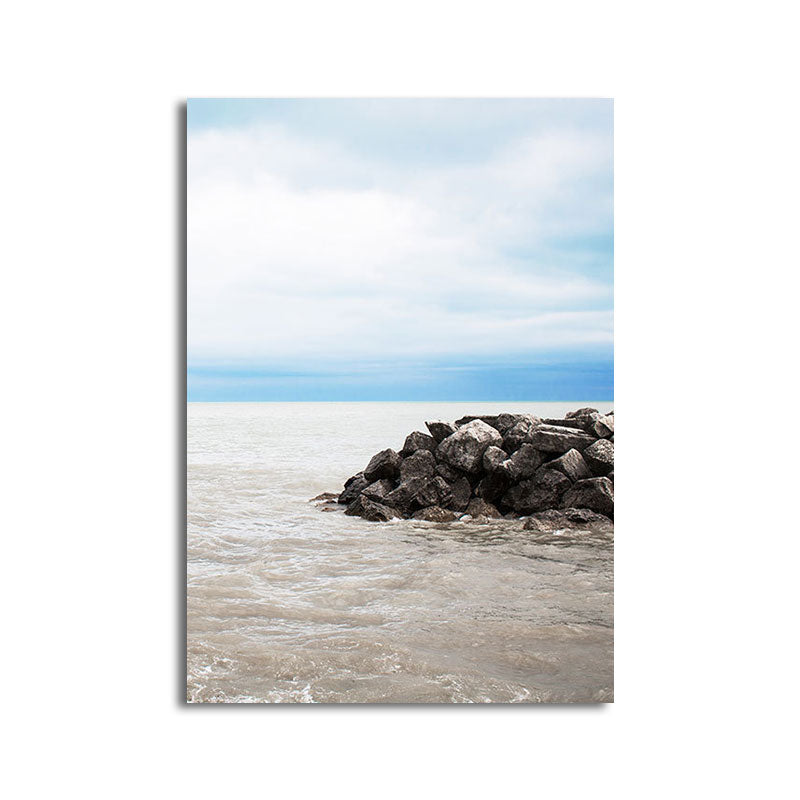 Textured Scenery Art Print Tropical Canvas Made Wall Decoration for Sitting Room Clearhalo 'Art Gallery' 'Canvas Art' 'Coastal Art Gallery' 'Nautical' 'Tropical' Arts' 1658703