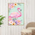 Kids Fantasy Animal Art Print Pink Textured Surface Wall Decoration for Living Room Pink Design 1 Clearhalo 'Art Gallery' 'Canvas Art' 'Kids' Arts' 1658805