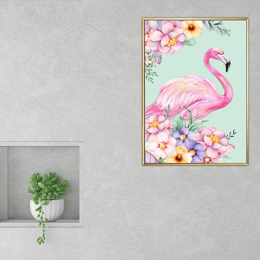 Kids Fantasy Animal Art Print Pink Textured Surface Wall Decoration for Living Room Clearhalo 'Art Gallery' 'Canvas Art' 'Kids' Arts' 1658806