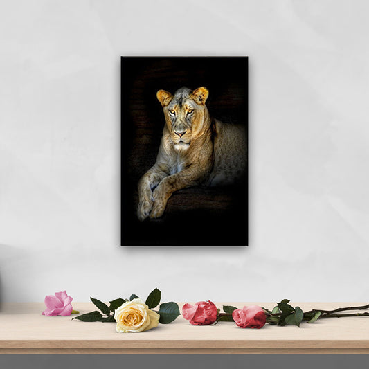 Photography Wild Animals Wall Art Decor for Living Room, Dark Color, Textured Surface Clearhalo 'Art Gallery' 'Canvas Art' 'Contemporary Art Gallery' 'Modern' Arts' 1658869