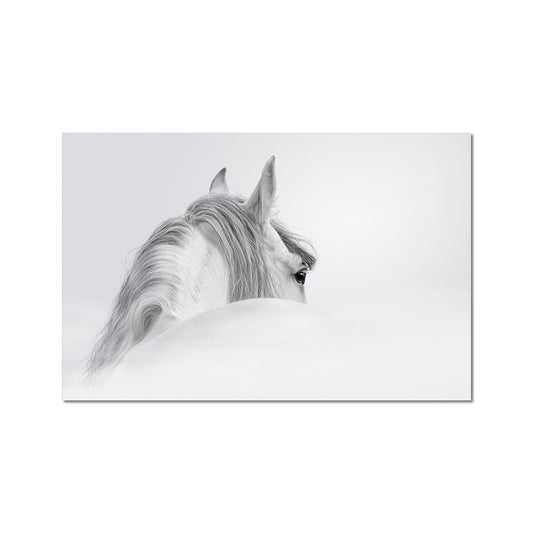Contemporary Horse Wall Art Light-Color Textured Canvas Print for Dining Room Clearhalo 'Art Gallery' 'Canvas Art' 'Contemporary Art Gallery' 'Modern' Arts' 1658884