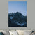Dreary Mountain Landscape Canvas Wall Art for Living Room, Dark Blue, Textured Surface Blue Clearhalo 'Art Gallery' 'Canvas Art' 'Contemporary Art Gallery' 'Modern' Arts' 1659097