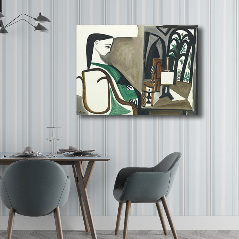 Nordic Style Character Painting Kitchen Backsplash Wall Art Print in Light Color Clearhalo 'Arts' 'Canvas Art' 1659126