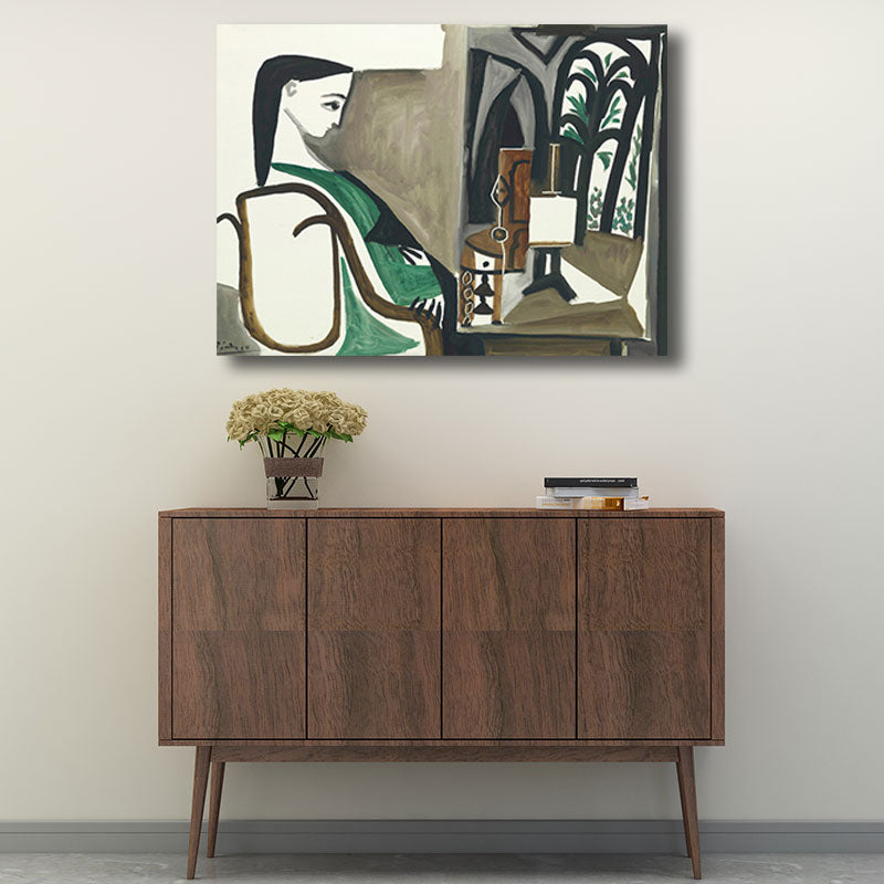 Nordic Style Character Painting Kitchen Backsplash Wall Art Print in Light Color Clearhalo 'Arts' 'Canvas Art' 1659127