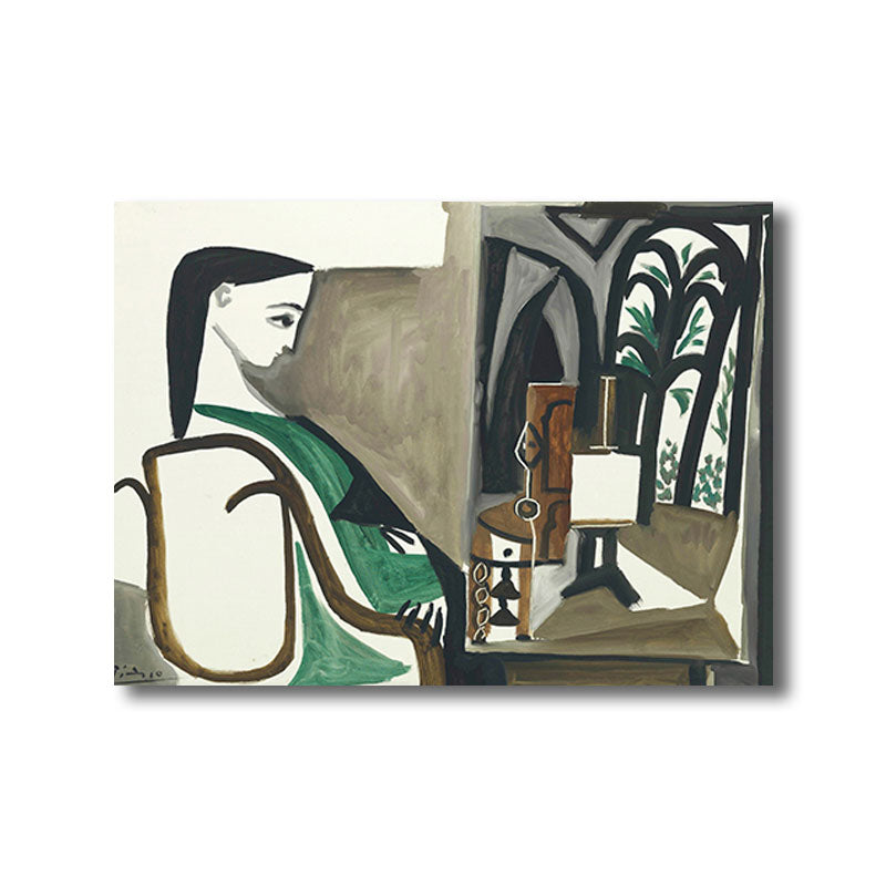 Nordic Style Character Painting Kitchen Backsplash Wall Art Print in Light Color Clearhalo 'Arts' 'Canvas Art' 1659128