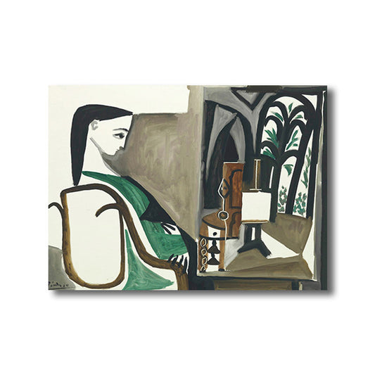 Nordic Style Character Painting Kitchen Backsplash Wall Art Print in Light Color Clearhalo 'Arts' 'Canvas Art' 1659128