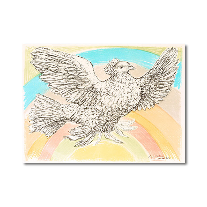 Nordic Style Character Painting Kitchen Backsplash Wall Art Print in Light Color Clearhalo 'Arts' 'Canvas Art' 1659135