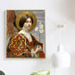 Canvas Textured Painting Retro Style Maid and Flower Wall Art Decor, Multiple Sizes Clearhalo 'Arts' 'Canvas Art' 1659142