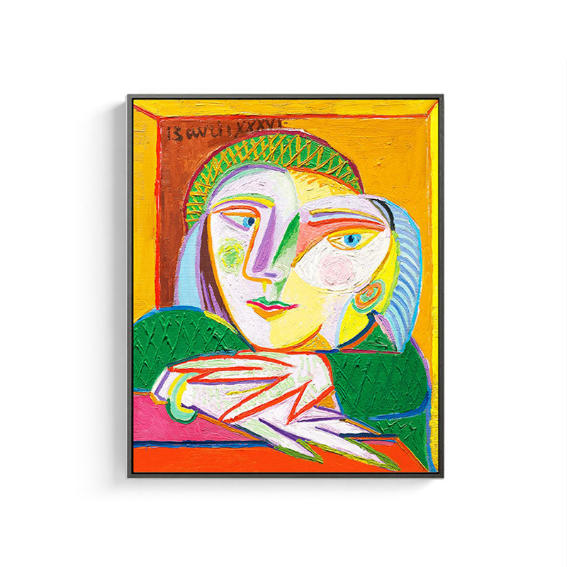 Pastel Color Nordic Painting Novelty Figure Wall Art for Kitchen, Multiple Sizes Clearhalo 'Arts' 'Canvas Art' 1659189