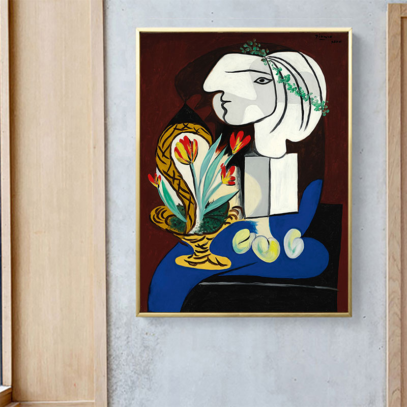 Pastel Color Nordic Painting Novelty Figure Wall Art for Kitchen, Multiple Sizes Brown Clearhalo 'Arts' 'Canvas Art' 1659190