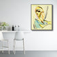 Pastel Color Nordic Painting Novelty Figure Wall Art for Kitchen, Multiple Sizes Yellow Clearhalo 'Arts' 'Canvas Art' 1659194