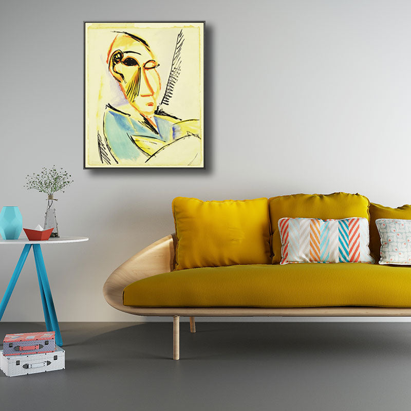 Pastel Color Nordic Painting Novelty Figure Wall Art for Kitchen, Multiple Sizes Clearhalo 'Arts' 'Canvas Art' 1659195