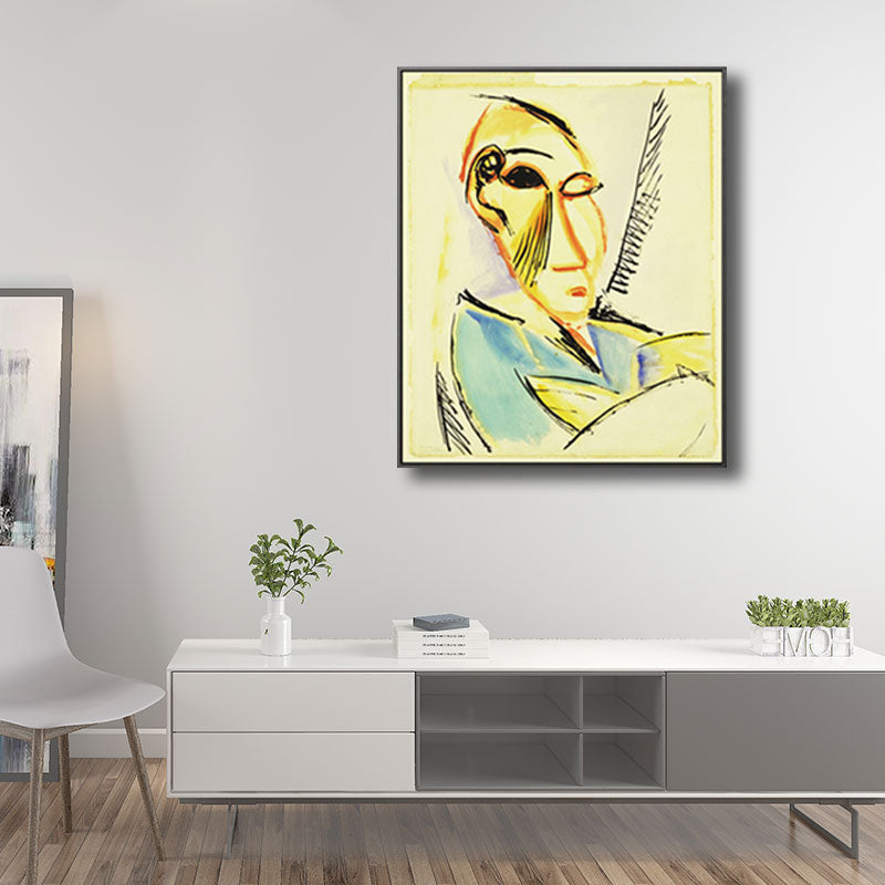 Pastel Color Nordic Painting Novelty Figure Wall Art for Kitchen, Multiple Sizes Clearhalo 'Arts' 'Canvas Art' 1659196