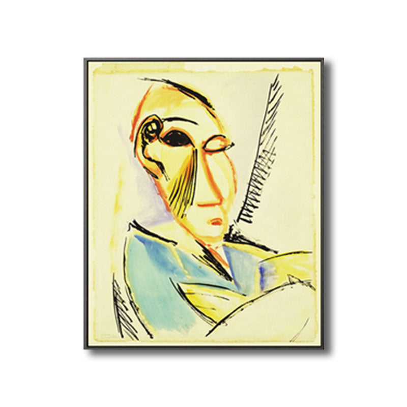 Pastel Color Nordic Painting Novelty Figure Wall Art for Kitchen, Multiple Sizes Clearhalo 'Arts' 'Canvas Art' 1659197