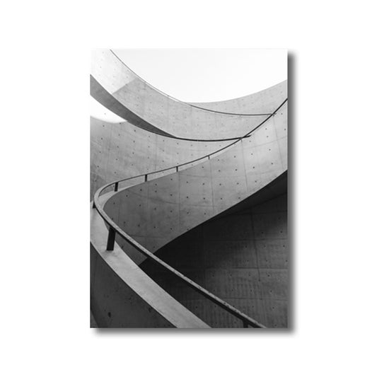 Simplicity Building Wall Decor Grey Wrapped Canvas for Study Room, Multiple Size Options Clearhalo 'Art Gallery' 'Canvas Art' 'Contemporary Art Gallery' 'Modern' Arts' 1659252