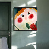 Novelty Cartoon Figure Painting for Children Bedroom in Red, Multiple Sizes Options Red Clearhalo 'Art Gallery' 'Canvas Art' 'Kids' Arts' 1659271