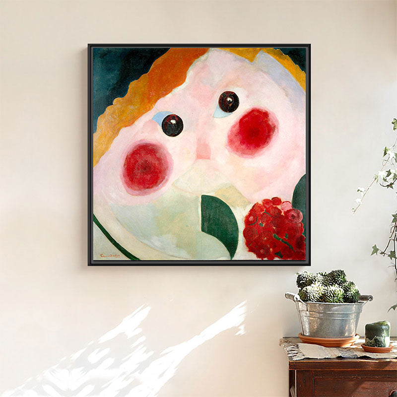 Novelty Cartoon Figure Painting for Children Bedroom in Red, Multiple Sizes Options Clearhalo 'Art Gallery' 'Canvas Art' 'Kids' Arts' 1659272