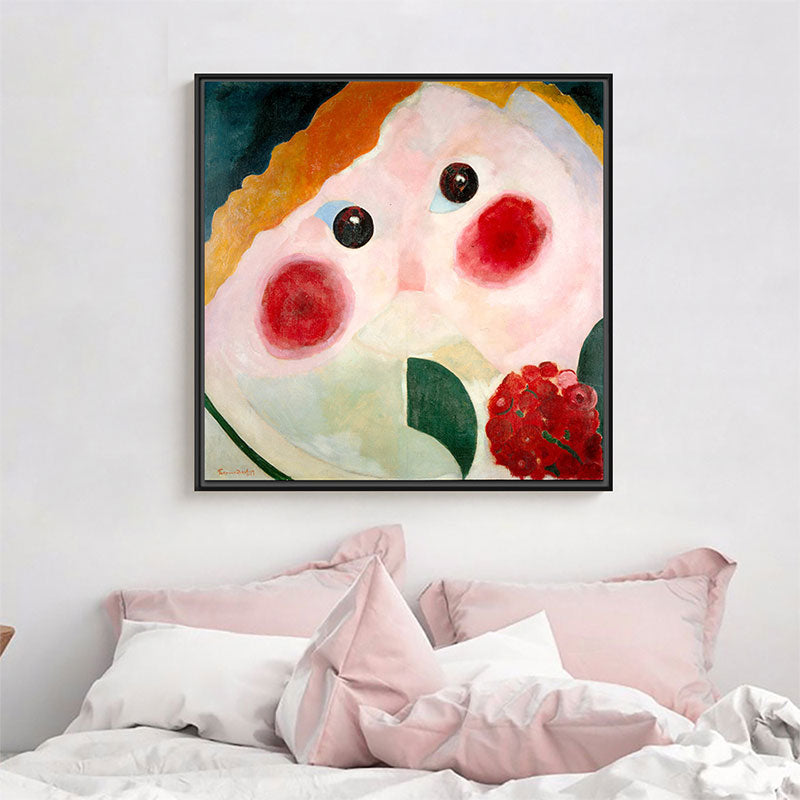 Novelty Cartoon Figure Painting for Children Bedroom in Red, Multiple Sizes Options Clearhalo 'Art Gallery' 'Canvas Art' 'Kids' Arts' 1659273