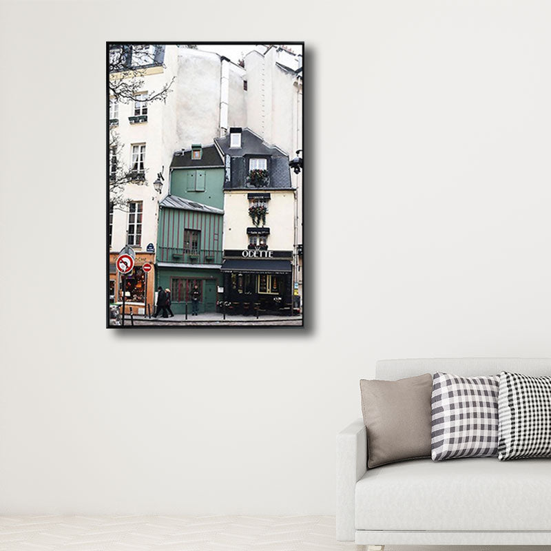 Architecture Wall Art Decor for Parlor Wrapped Canvas White for Decorative, Multiple Size Available White Clearhalo 'Art Gallery' 'Canvas Art' 'Contemporary Art Gallery' 'Modern' Arts' 1659296